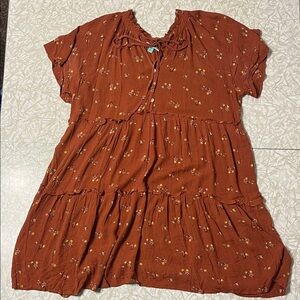 Floral Rust Dress